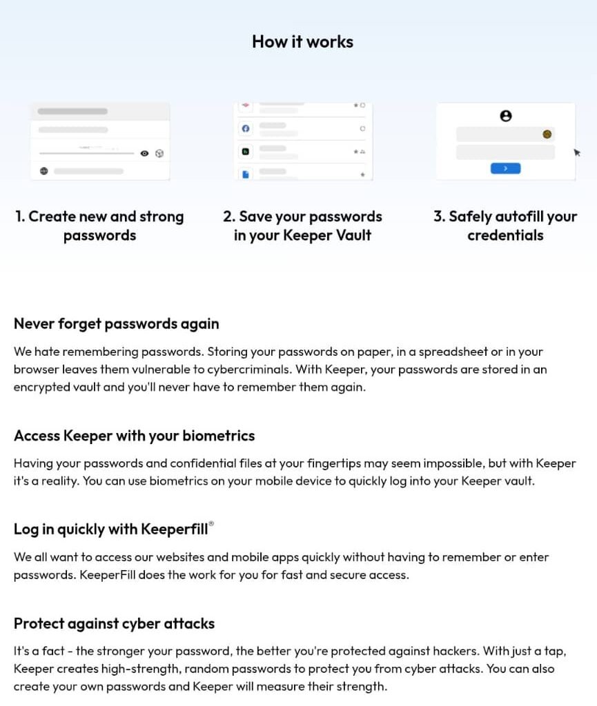 How does keeper Security 2025 works explained